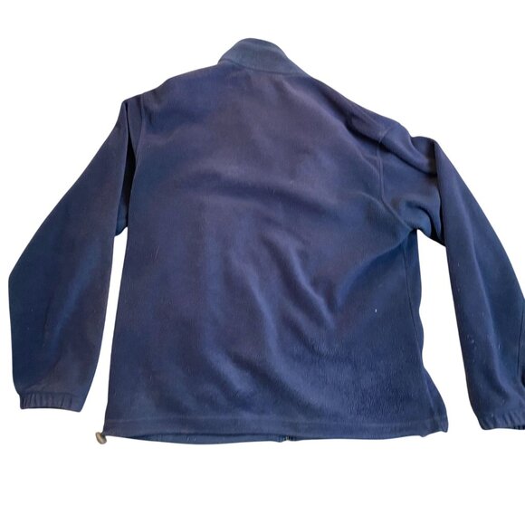 Columbia Men's Fleece Jacket Size Large Navy Blue Full-Zip Outdoor Warm Layering - Picture 2 of 9